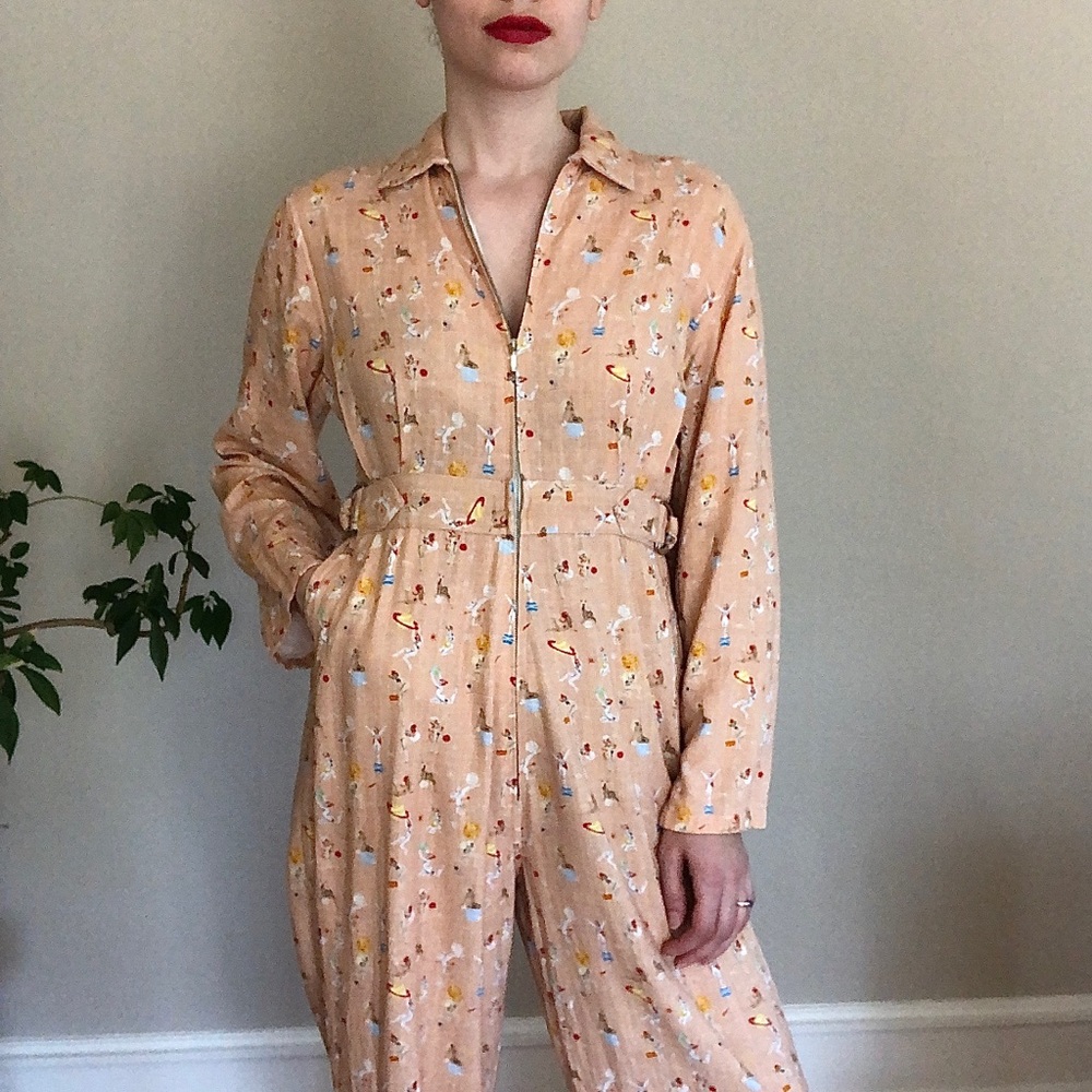 Vera Meat printed jumpsuit